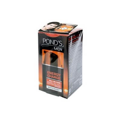 พอนด์ส เมน เอ็นเนอร์จี้ ชาร์จ ออลอินวัน มอยซ์เจอร์ไรเซอร์+โทเนอร์+เซรั่ม 50 กรัม (Pond's Men Energy Charge All-In-One Moisturizer+Toner+Serum 50g)