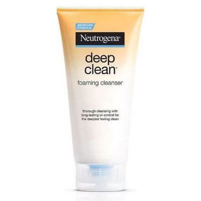 นูโทรจีนา ดีพ คลีน โฟมมิ่ง คลีนเซอร์ โฟมทำความสะอาดผิวหน้า 175กรัม (Neutrogena Deep Clean Foaming Cleanser 175g)