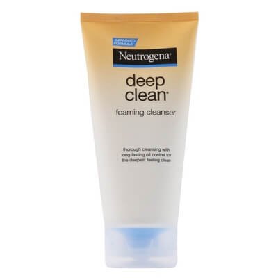 นูโทรจีนา ดีพ คลีน โฟมมิ่ง คลีนเซอร์ โฟมทำความสะอาดผิวหน้า 175กรัม (Neutrogena Deep Clean Foaming Cleanser 175g)