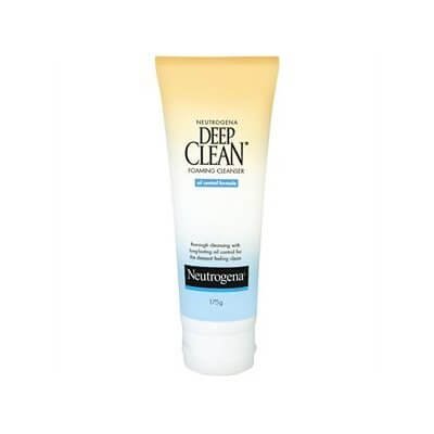 นูโทรจีนา ดีพ คลีน โฟมมิ่ง คลีนเซอร์ โฟมทำความสะอาดผิวหน้า 175กรัม (Neutrogena Deep Clean Foaming Cleanser 175g)