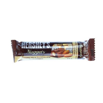เฮอร์ชีส์ นักเก็ต ช็อกโกแลตนมสอดไส้อัลมอนด์ 28กรัม (Hershey's Nuggets Creamy Milk Chocolate With Almond 28g)