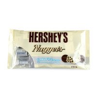 ราคา เฮอร์ชีส์ นักเก็ต คุกกี้ส์แอนด์ครีม ช็อกโกแลตขาวผสมคุกกี้ 149กรัม (Hershey's Nuggets Cookies 'n' Cream White Chocolate with Cookie Bits 149g)