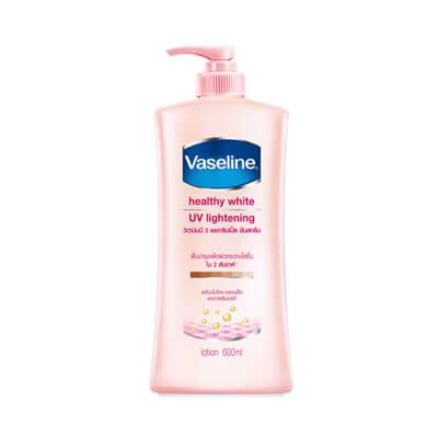 Vaseline Healthy White UV Lightening Lotion 600ml (วาสลีน โลชั่น เฮลธี้ ไวท์ ยูวี ไลท์เทนนิ่ง 600 มล.)