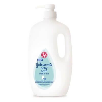 จอห์นสัน สบู่เหลวอาบน้ำ สูตรมิลค์ 1000มล. (Johnson's Baby Milk Bath 1000ml)