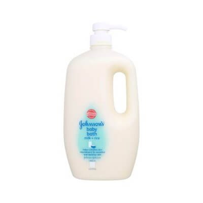 จอห์นสัน สบู่เหลวอาบน้ำ สูตรมิลค์ 1000มล. (Johnson's Baby Milk Bath 1000ml)