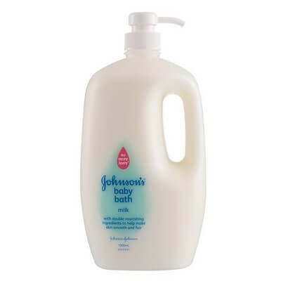 จอห์นสัน สบู่เหลวอาบน้ำ สูตรมิลค์ 1000มล. (Johnson's Baby Milk Bath 1000ml)