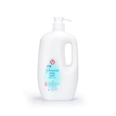 จอห์นสัน สบู่เหลวอาบน้ำ สูตรมิลค์ 1000มล. (Johnson's Baby Milk Bath 1000ml)