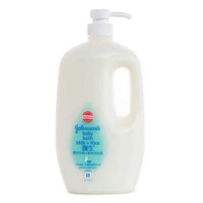 จอห์นสัน สบู่เหลวอาบน้ำ สูตรมิลค์ 1000มล. (Johnson's Baby Milk Bath 1000ml)