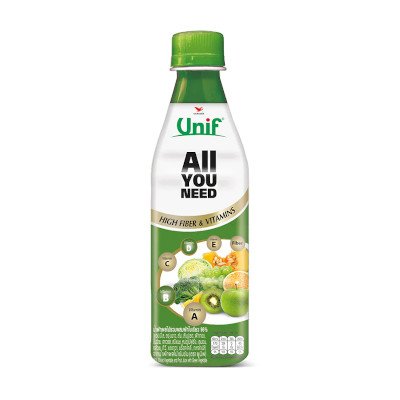 ยูนิฟ ออลล์ ยู นีด น้ำผักผลไม้รวมผสมผักใบเขียว 100% 300มล. (Unif All You Need 100% Mixed Vegetable And Fruit Juice With Green Vegetable 300ml)