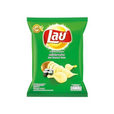 เลย์ มันฝรั่งแท้ทอดกรอบ แผ่นเรียบ รสโนริสาหร่าย 75กรัม (Lay's Nori Seaweed Flavour Potato Crisp 75g)