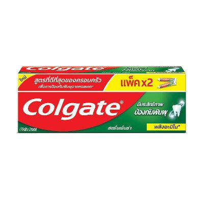 คอลเกต ยาสีฟันป้องกันฟันผุ รสยอดนิยม 180กรัม x 2 หลอด (Colgate Great Regular Flavor Cavity Protection Toothpaste 180g x 2pcs)