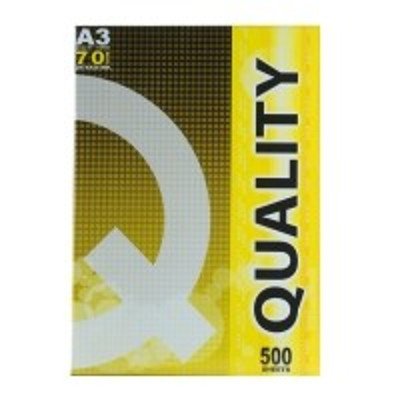 ควอลิตี้ เยลโล่ กระดาษถ่ายเอกสาร 70 แกรม ขนาด A4 210x297มม. 500 แผ่น (Quality Yellow A4 210x297mm 70gsm Copy Paper 500 Sheets)