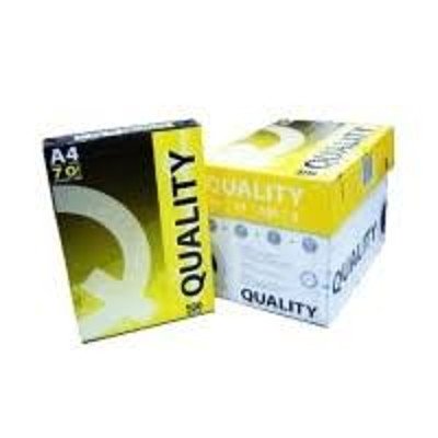 ควอลิตี้ เยลโล่ กระดาษถ่ายเอกสาร 70 แกรม ขนาด A4 210x297มม. 500 แผ่น (Quality Yellow A4 210x297mm 70gsm Copy Paper 500 Sheets)