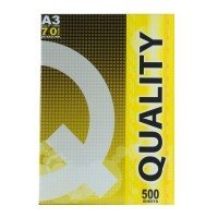 ราคา ควอลิตี้ เยลโล่ กระดาษถ่ายเอกสาร 70 แกรม ขนาด A4 210x297มม. 500 แผ่น (Quality Yellow A4 210x297mm 70gsm Copy Paper 500 Sheets)