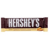 ราคา เฮอร์ชีส์ มิลค์ ช็อกโกแลต วิท อัลมอนด์ ช็อกโกแลตนมผสมอัลมอนด์ 40กรัม (Hershey's Creamy Milk Chocolate With Almonds 40g)