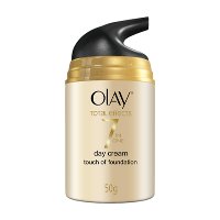 ราคา โอเลย์ โททัล เอ็ฟเฟ็คส์ แอนตี้ เอจจิ้ง ครีม ทัช ออฟ ฟาวเดชั่น เดย์ครีม ผลิตภัณฑ์ ครีมบำรุงผิว 50 กรัม (Olay Total Effects Anti-Ageing Day Cream Touch Of Foundation 50g)