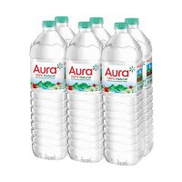 ราคา ออรา น้ำแร่เย็นธรรมชาติแท้ 100% 1500มล. x 6 ขวด (Aura 100% Natural Cold Spring Mineral Water 1500ml x 6pcs)