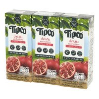 ราคา ทิปโก้ น้ำทับทิม ผสมน้ำผลไม้รวม 100% 200มล. x 3 กล่อง (Tipco 100% Pomegranate & Mixed Fruit Juice 200ml x 3pcs)