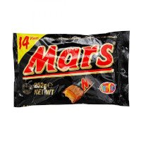 ราคา มาร์ส ฟันไซส์ ช็อกโกแลตนมไส้คาราเมลและนูกัต 14 ชิ้น (Mars Fun Size Soft Nougat and Creamy Caramel in Milk Chocolate 14pcs)
