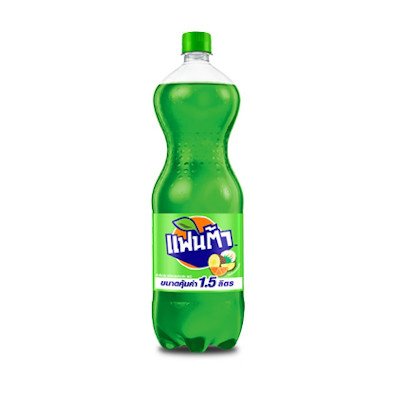 แฟนต้า เครื่องดื่มอัดลมน้ำเขียว 1.5ลิตร (Fanta Green Water Flavoured Carbonated Drinks 1.5L)