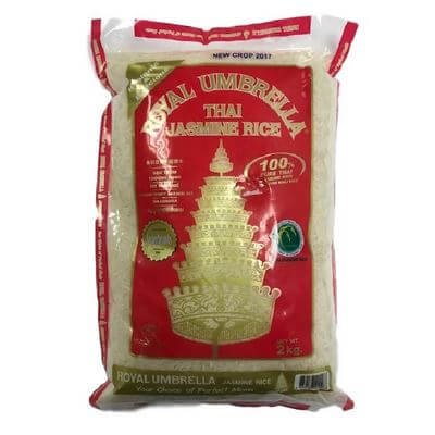 ข้าวขาวหอมมะลิ ตราฉัตร 100%