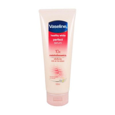 วาสลีน เฮลธี้ ไวท์ เพอร์เฟค เซรั่ม เซรั่มต่อต้านริ้วรอยแห่งวัย 180มล. (Vaseline Healthy White Perfect Serum 180ml)