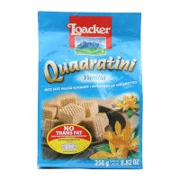 ราคา ล็อคเกอร์ ควอดราตินี เวเฟอร์ชิ้นเล็ก สอดไส้ครีมวานิลลา 250กรัม (Loacker Quadratini Vanilla Bite Size Wafer Cookies 250g)