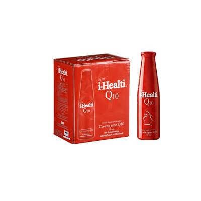 ไอ-เฮลติ คิว10 ผลิตภัณฑ์เสริมอาหาร โคเอมไซม์ คิว10 29มล. ผสมน้ำองุ่นแดง 15% 6 ขวด / 1 กล่อง (i-Healti Q10 Red Grape 15% Mix Co-Enzyme Q10 29mg Dietary Supplement 6 Bottle/1 Box)
