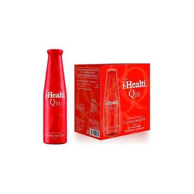 ไอ-เฮลติ คิว10 ผลิตภัณฑ์เสริมอาหาร โคเอมไซม์ คิว10 29มล. ผสมน้ำองุ่นแดง 15% 6 ขวด / 1 กล่อง (i-Healti Q10 Red Grape 15% Mix Co-Enzyme Q10 29mg Dietary Supplement 6 Bottle/1 Box)