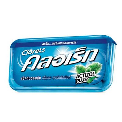 คลอเร็ท แอ็คติซอล พลัส เม็ดอม อาร์กติกมินต์ 14กรัม (Clorets Actizol Plus Arctic Mint Tablets 14g)