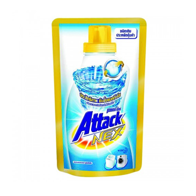 แอทแทค เน็กซ์ ผลิตภัณฑ์ซักผ้าชนิดน้ำสูตรเข้มข้น กลิ่นคริสตัล คลีน ชนิดเติม 800มล. (Attack Nex Crystal Clean Refill Concentrated Liquid Detergent 800ml)