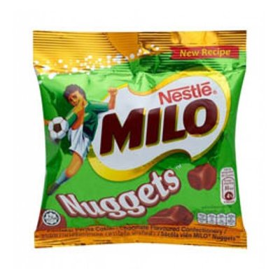 ไมโล นักเก็ตส์ ขนมหวานรสช็อกโกแลต 35กรัม (Milo Nuggets Chocolate Flavoured Confectionery 35g)