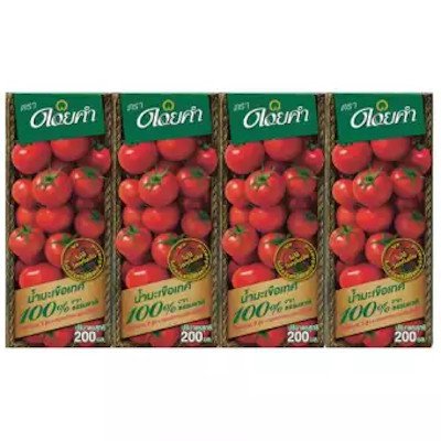 ดอยคำ น้ำมะเขือเทศ 100% 200มล. x 4 กล่อง (Doikam 100% Tomato Juice 200ml x 4 pcs)