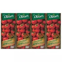 ราคา ดอยคำ น้ำมะเขือเทศ 100% 200มล. x 4 กล่อง (Doikam 100% Tomato Juice 200ml x 4 pcs)