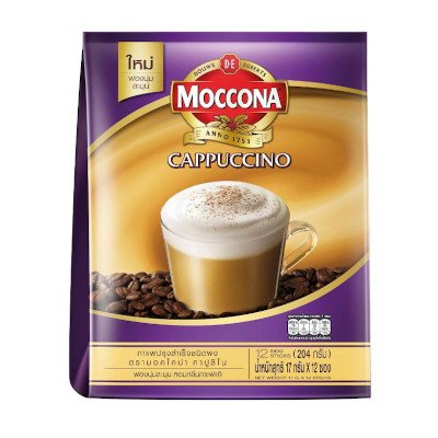 มอคโคน่า ทรีโอ คาปูชิโน 3อิน1 กาแฟปรุงสำเร็จชนิดผง 25กรัม x 12 ซอง (Moccona Trio Cappuccino 3in1 Instant Coffee 25g x 12pcs)