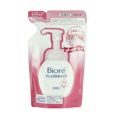 บิโอเร มาร์ชเมลโล โฟมมิ่ง โฟมล้างหน้าวิปโฟมชนิดเติม 130มล. (Biore Refill Marshmallow Foaming 130ml)