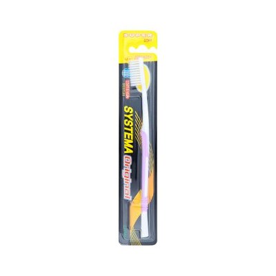 ซิสเท็มมา ออริจินอล แปรงสีฟันขนแปรงนุ่มพิเศษ รุ่นหัวแปรงขนาดกลาง 1 ด้าม (Systema Original Super Soft Bristles Medium Toothbrush 1 pc)