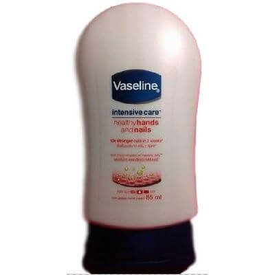 วาสลีน เฮลธี้ แฮนด์ เนล คอนดิชันนิ่ง โลชั่นบำรุงมือและเล็บ เพื่อเล็บแข็งแรงขึ้น 85มล. (Vaseline Healthy Hands Nail Conditioning Hand Lotion 85ml)