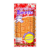 ราคา เบนโตะ อาหารว่างจากทะเล ปลาหมึกอบทรงเครื่อง 24กรัม (Bento Sweet & Spicy Flavored Baked Seafood Snack 24g)