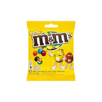 เอ็มแอนด์เอ็ม ช็อกโกแลตนมไส้ถั่วลิสงเคลือบน้ำตาลสีต่าง 100กรัม (M&M's Peanut Chocolate Candies Milk 100g)