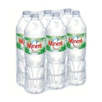 มิเนเร่ น้ำแร่ธรรมชาติจากแหล่งโพธิ์สามต้น 100% 1.5 ลิตร x 6 ขวด (Mineré 100% Natural Mineral Water 1.5L x 6pcs)