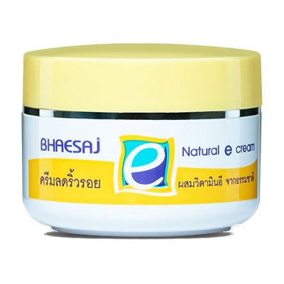 เภสัช เนเจอรัล อีครีม ครีมลดริ้วรอยและจุดด่างดำบนใบหน้า 30 กรัม (Bhaesaj Natural E Cream With Natural Vitamin E 30g)
