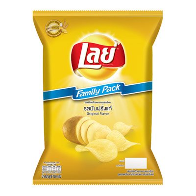 เลย์ แฟมิลี่ แพ็ค มันฝรั่งทอดกรอบแผ่นเรียบ รสมันฝรั่งแท้ 170กรัม (Lay's Family Pack Original Flavor Potato Crisp 170g)