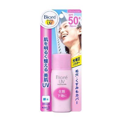 บิโอเร ยูวี ไบร์ท เฟส มิลค์ SPF50+ PA+++ โลชั่นน้ำนมป้องกันแดดสำหรับผิวหน้า 30มล. (Biore UV Bright Face Milk SPF50+ PA+++ Brightening For Face Sunscreen Milk Lotion 30ml)