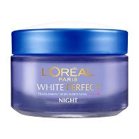 ราคา ลอรีอัล ปารีส เดอร์โม-เอ็กซ์เพอร์ทีส ไวท์ เพอร์เฟ็คท์ ครีมบำรุงเพื่อผิวกระจ่างใส สูตรกลางคืน 50 มล. (L'Oreal Paris Dermo Expertise White Perfect Transparent Rosy Whitening Night Cream 50ml)