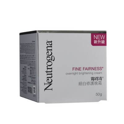 นูโทรจีนา ไฟน์ แฟร์เนส โอเวอร์ไนท์ ไบร์ทเทนนิ่ง ครีม ผลิตภัณฑ์ ครีมบำรุงหน้า สำหรับกลางคืน 50 กรัม (Neutrogena Fine Fairness Overnight Brightening Cream 50g)