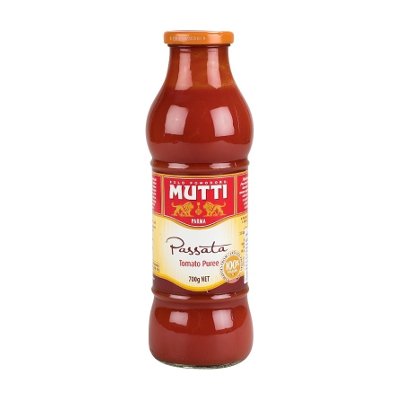 มูตติ พาสสาต้า ดิ โพโมโดโร เนื้อมะเขือเทศ บดละเอียด 700กรัม (Mutti Passata Di Pomodolo Tomato Puree 700g)