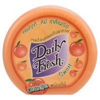 เดลี่เฟรช สมาร์ท เจลก้อนหอมปรับอากาศ กลิ่นส้ม 60กรัม (Daily Fresh Smart Orange Air Freshener 60g)