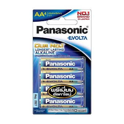 Panasonic Evolta ถ่านอัลคาไลต์ ขนาด AA แพ็ค 4 LR6EG/4BN