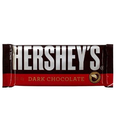 เฮอร์ชีส์ ดาร์กช็อกโกแลตนม 40กรัม (Hershey's Dark Chocolate 40g)